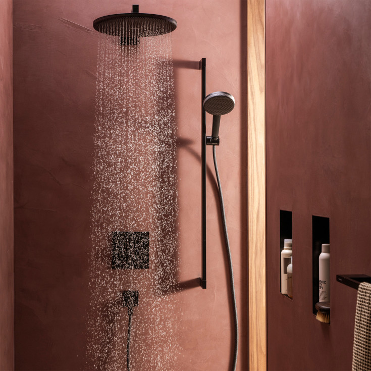 Hansgrohe Raindance Alive S hovedbruser, Ø30 cm, vandsparende, mat sort