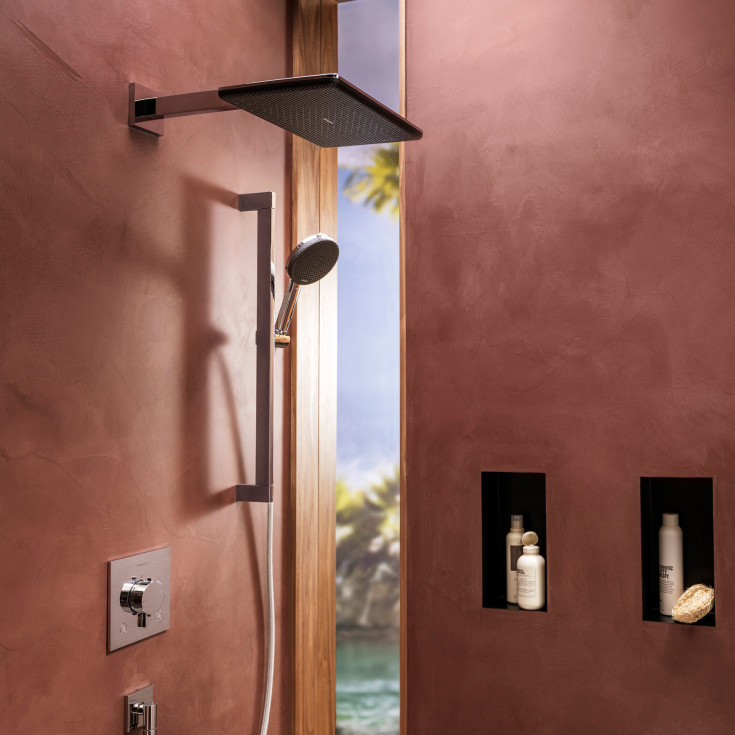 Hansgrohe Raindance Alive Q hovedbruser, 34,3x21,4 cm, krom