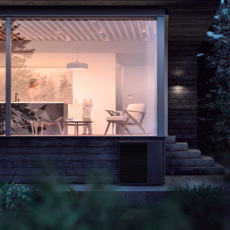 Panasonic Aquarea L-gen Hydrosplit luft til vand varmepumpe, udedel, 9 kW