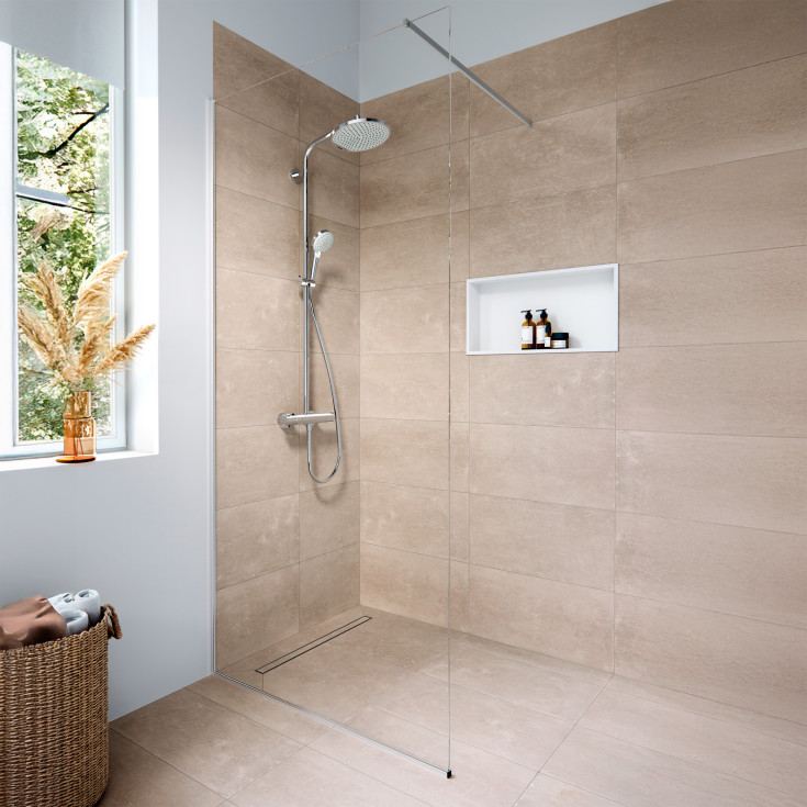 Hansgrohe XtraStoris Original dusjhylle, hvit