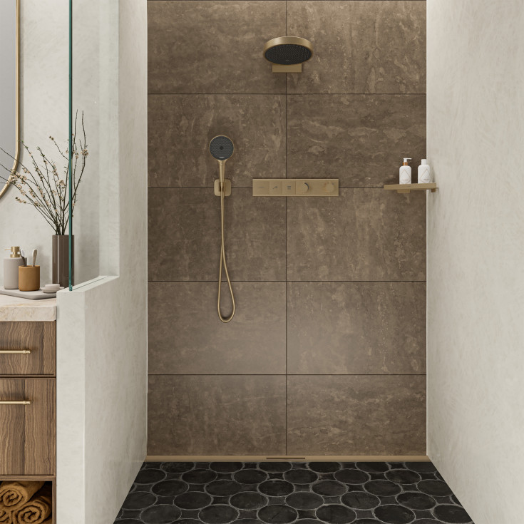 Hansgrohe FixFit Q slangeuttak, børstet bronse