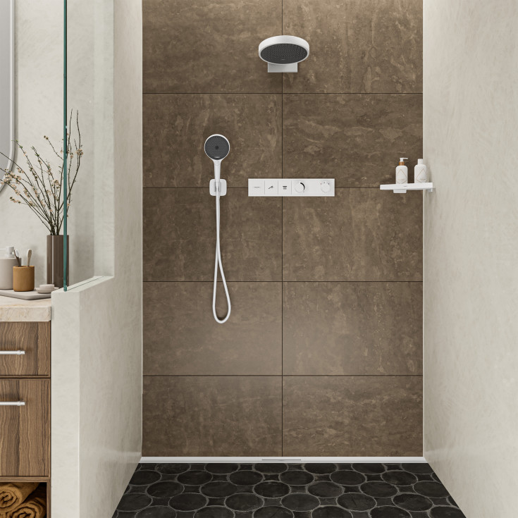 Hansgrohe FixFit Q slangeuttak, matt hvit