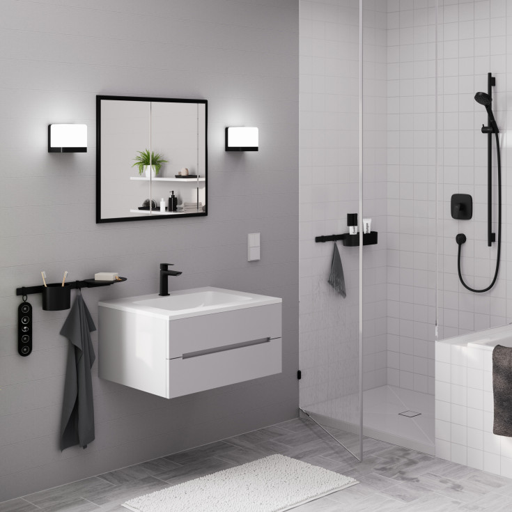 Hansgrohe WallStoris krog, 2 stk, sort
