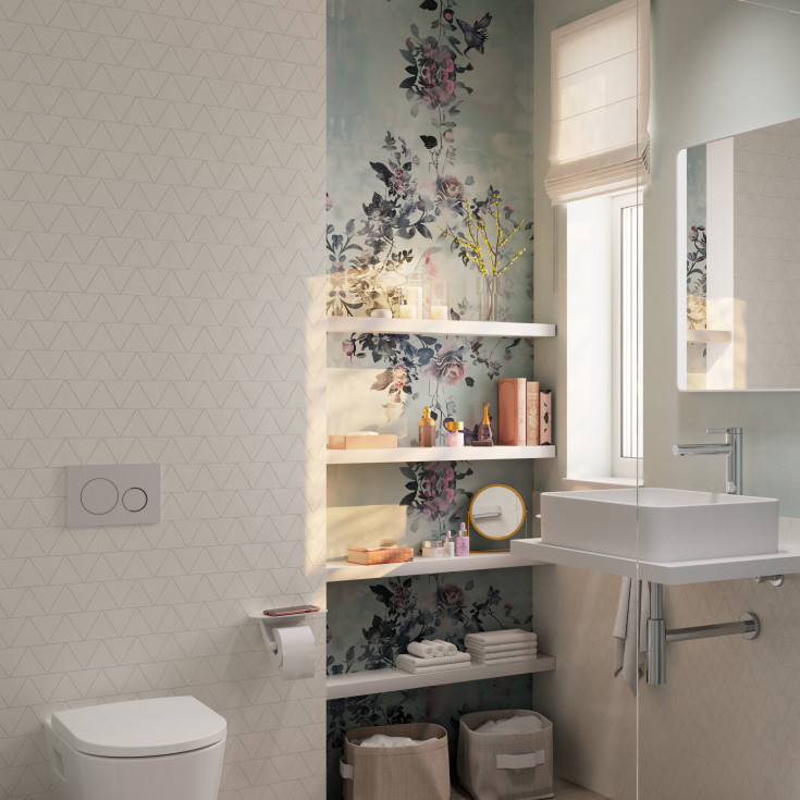 Hansgrohe WallStoris toalettpappershÄllare, vit