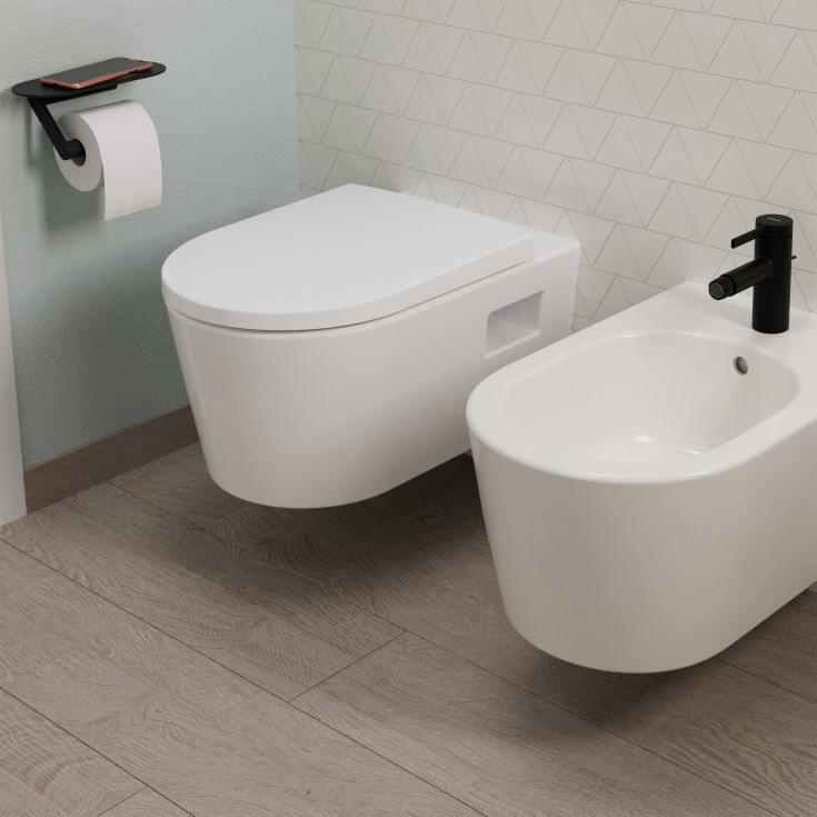 Hansgrohe WallStoris toiletrulleholder, sort