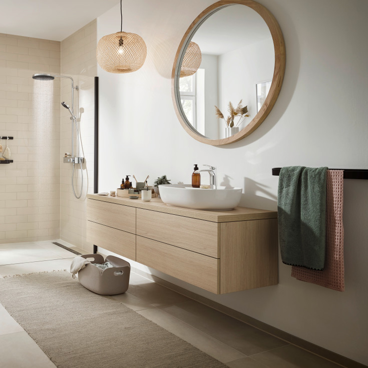 Hansgrohe WallStoris handduksstång, svart