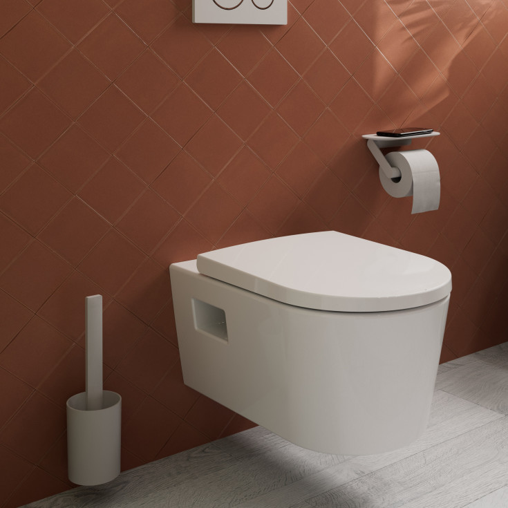 Hansgrohe WallStoris toalettborste, vit
