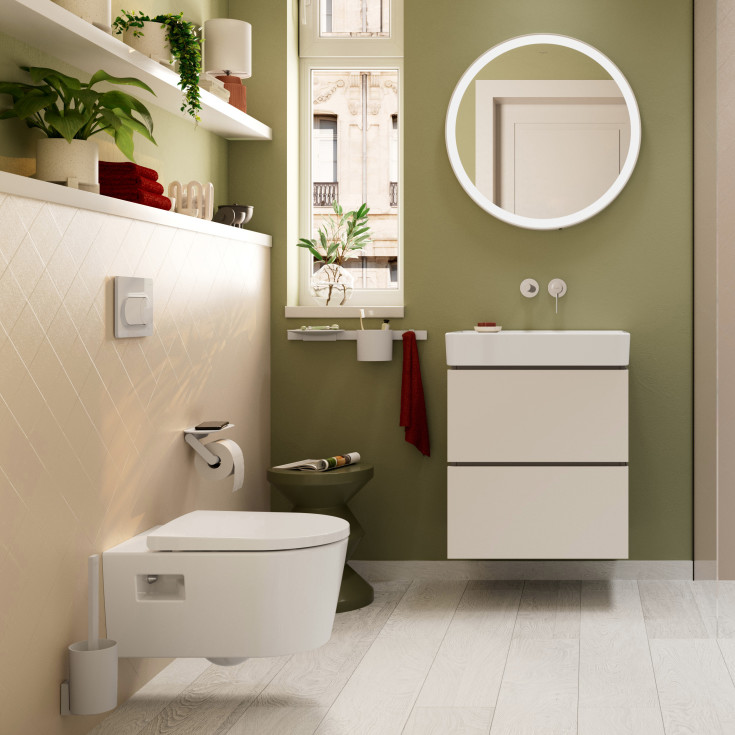 Hansgrohe WallStoris toalettborste, vit