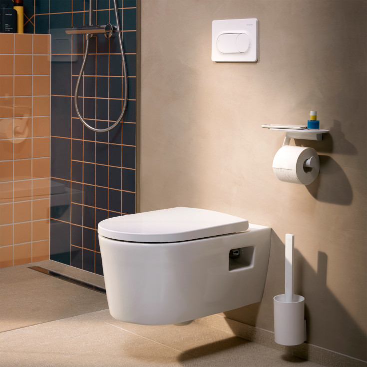 Hansgrohe WallStoris toiletbørste, hvid