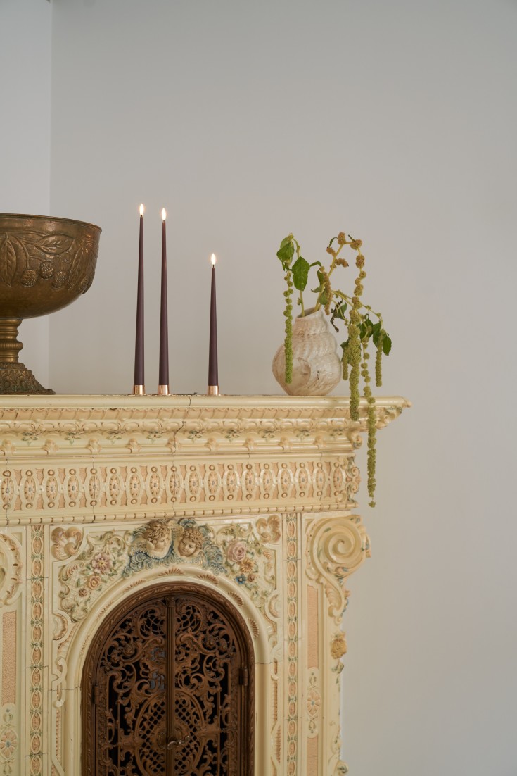 Ester & Erik LED kronelys, 30 cm, lilla, 2-pk