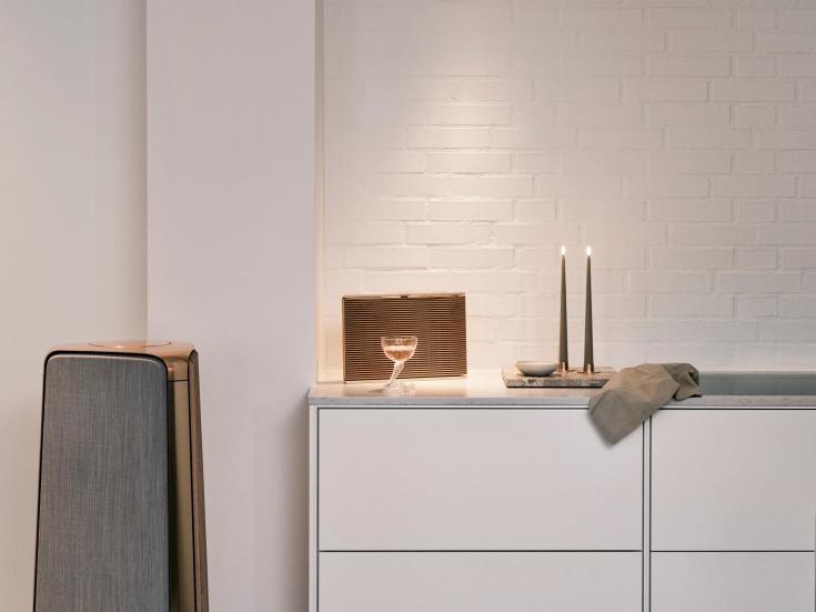 Ester & Erik LED kronelys, 30 cm, lysebrun, 2-pk