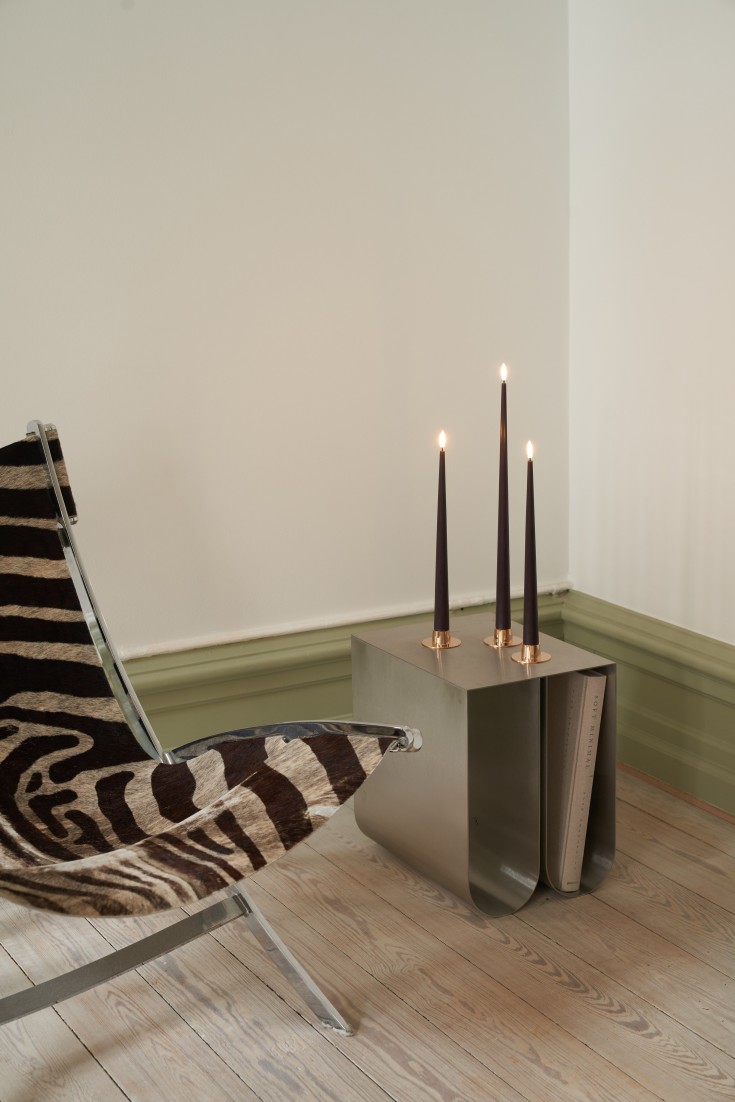 Ester & Erik LED kronelys, 40 cm, mørkebrun, 2-pk