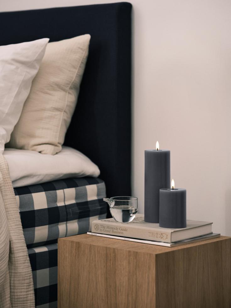 Ester & Erik LED blokklys, 10 cm, antrasitt