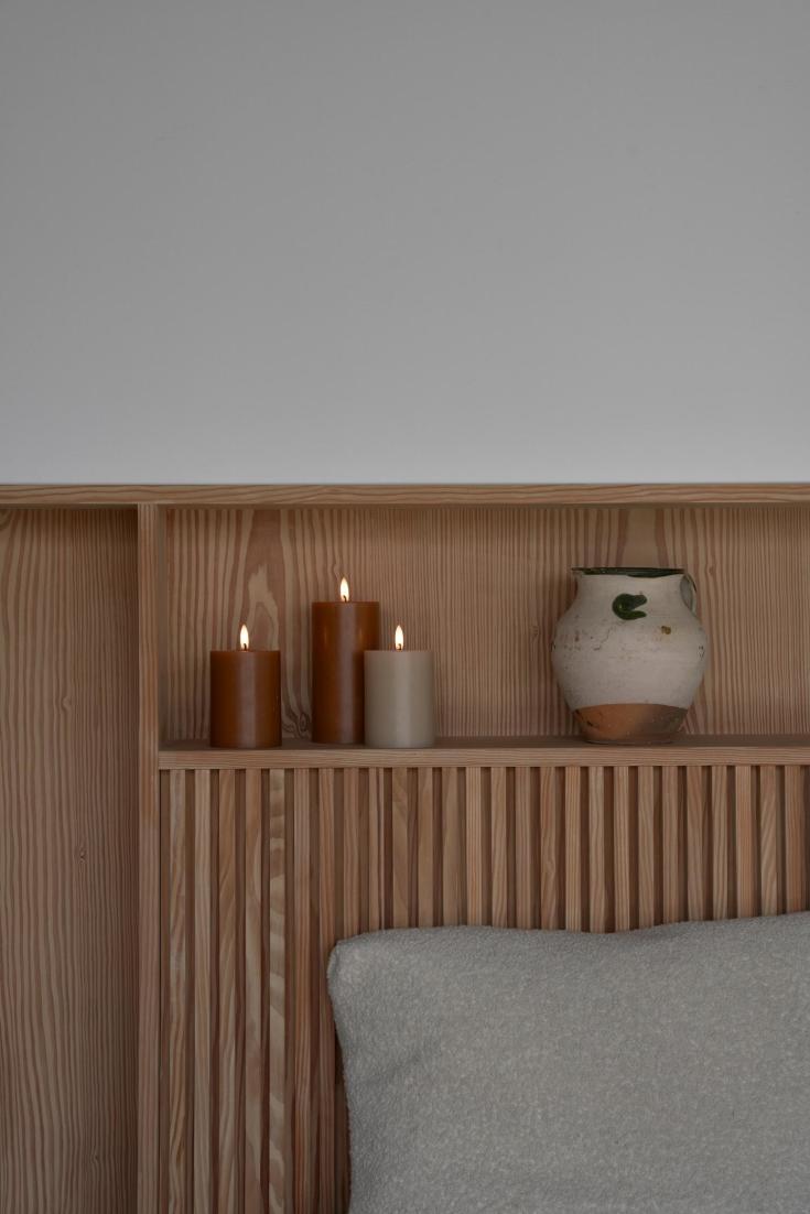 Ester & Erik LED blokklys, 10 cm, støvete rosa