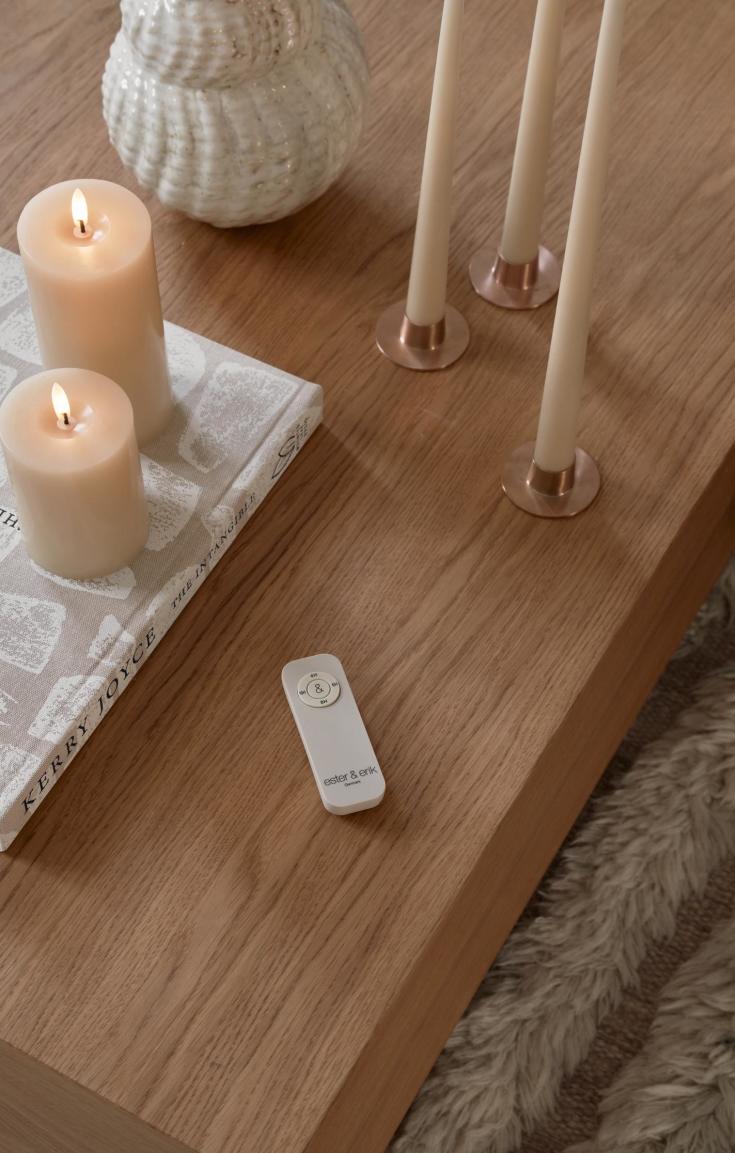 Ester & Erik LED blokklys, 10 cm, sand