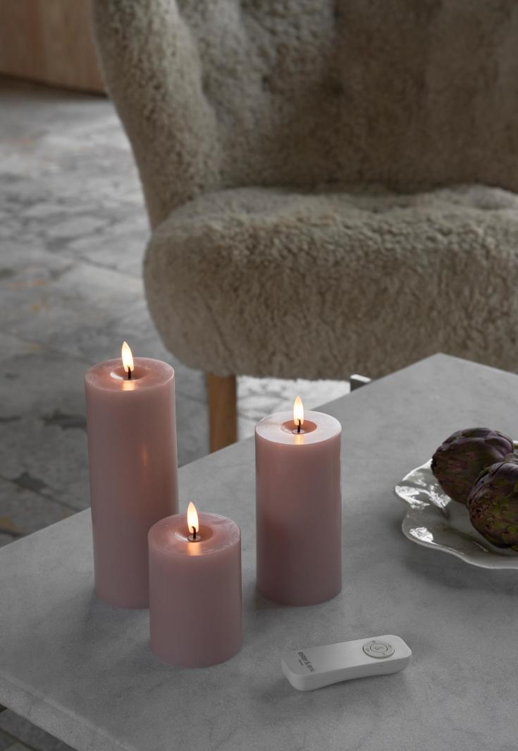 Ester & Erik LED blokklys, 15 cm, rosa