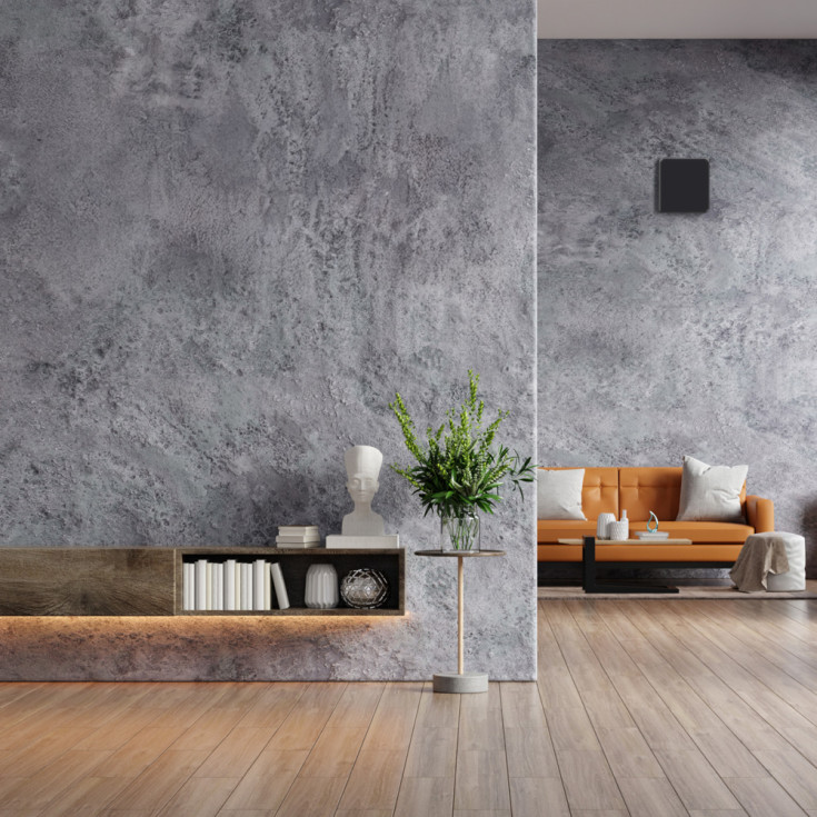 Arida Venti 160 vifte med värmeåtervinning, Ø160 mm, Wi-Fi, sort