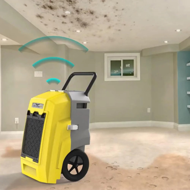 Arida Storm Pro avfukter, appstyrt, 70 liter/døgn