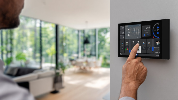 Shelly XL veggdisplay, Bluetooth og Wi-Fi, sort