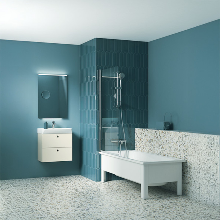 Svedbergs badekar, 130x70 cm, hvit