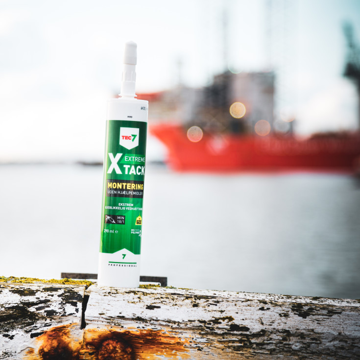 TEC7 Monteringslim X-Tack, 290 ml, Hvid