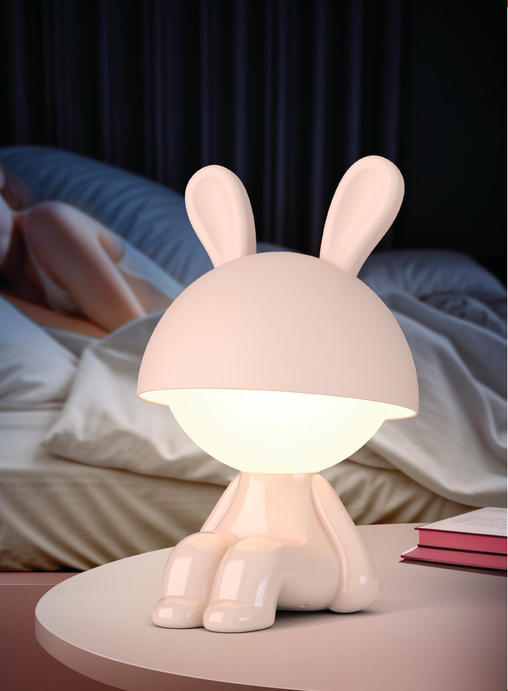 Veli Line Pink Bunny bordlampe