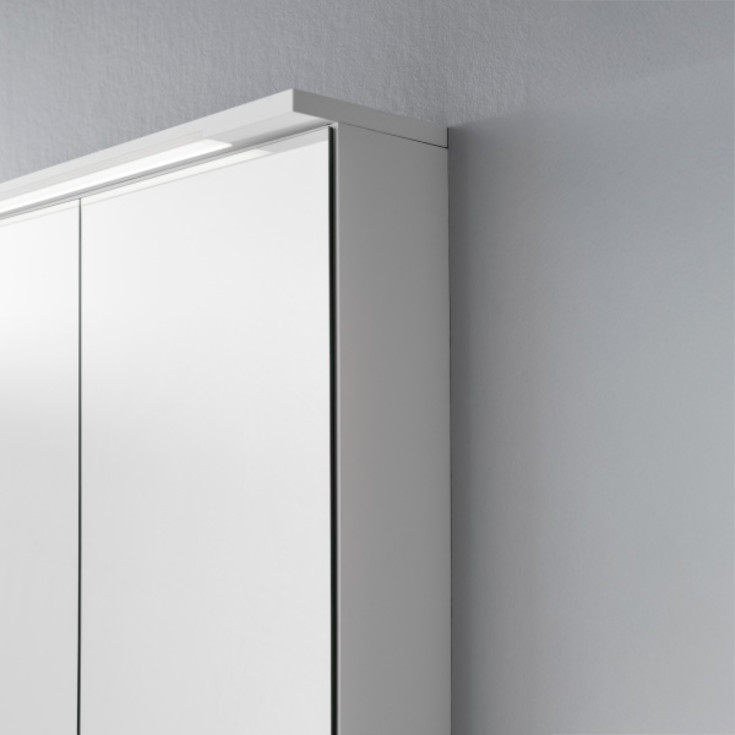 Svedbergs Skuru speilskap med lys, 80x72,5 cm, hvit
