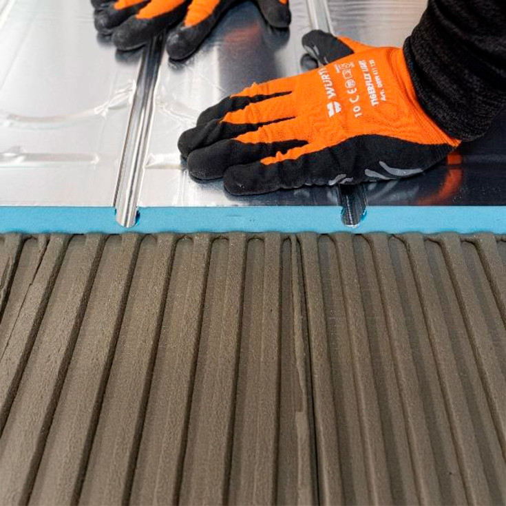 Nordic varmefordelingsplate 1200x600x16 mm, 12 mm pex-rør