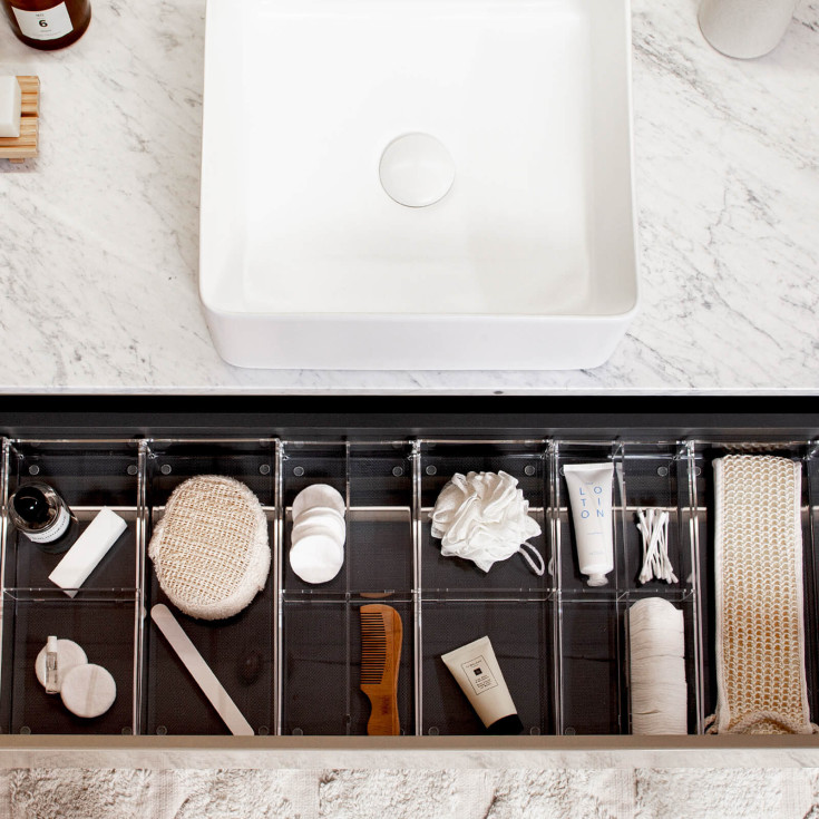 Korsbakken Loft underskap, med 2 skuffer, soft-close, 59x46 cm, cocoa brown