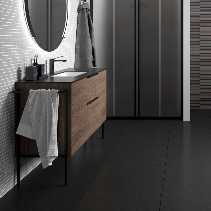 Korsbakken BIG servantskap, med 2 skuffer, soft-close, 81x45,5 cm, antikk rød