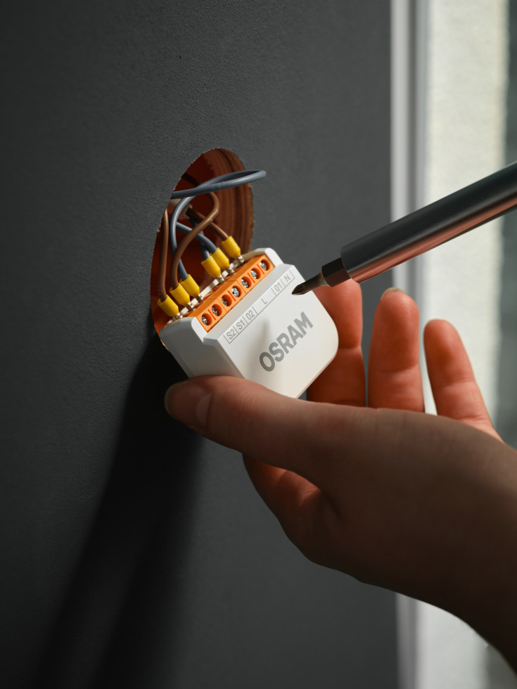 Osram Smart+ Wifi relæ til vægafbryder, 2-knap