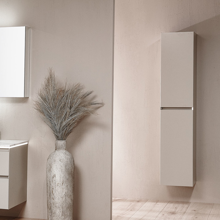 Korsbakken Loft høyskap, soft-close, 35x35 cm, hvit matt