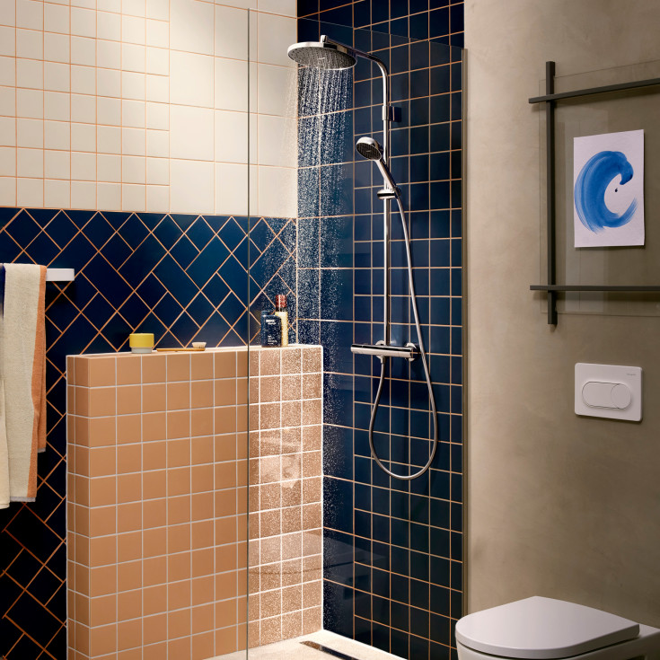 Hansgrohe Activera S Showerpipe 240 dusjset, vannbesparende, krom