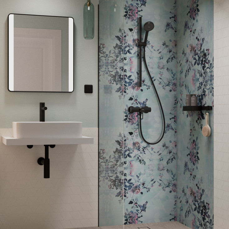 Hansgrohe Activera Select S brusesæt, vandbesparende, mat sort