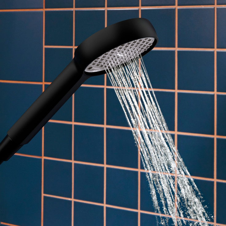 Hansgrohe Activera Select S dusjset, vannbesparende, matt sort