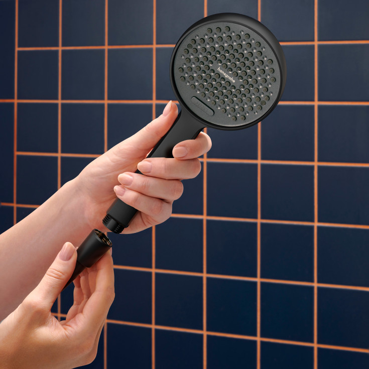 Hansgrohe Activera Select S brusesæt, vandbesparende, mat sort