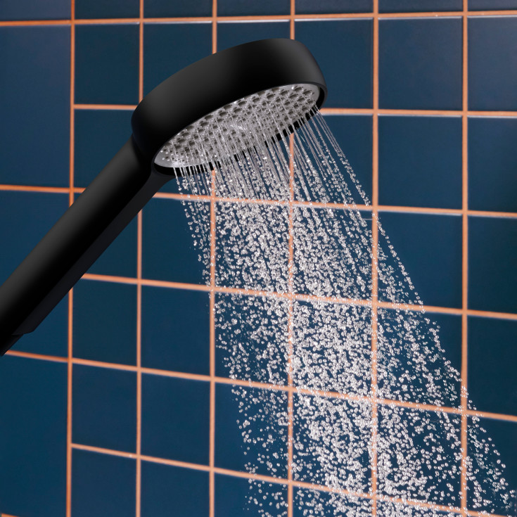 Hansgrohe Activera S handdusch, vattensparande, matt svart