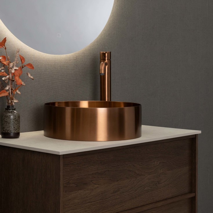 Korsbakken Home servantskap, med 2 skuffer, soft-close, 59x45,7 cm, eik