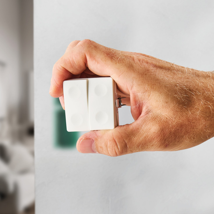 Fesh Curveline kroneafbryder, 1 modul, hvid