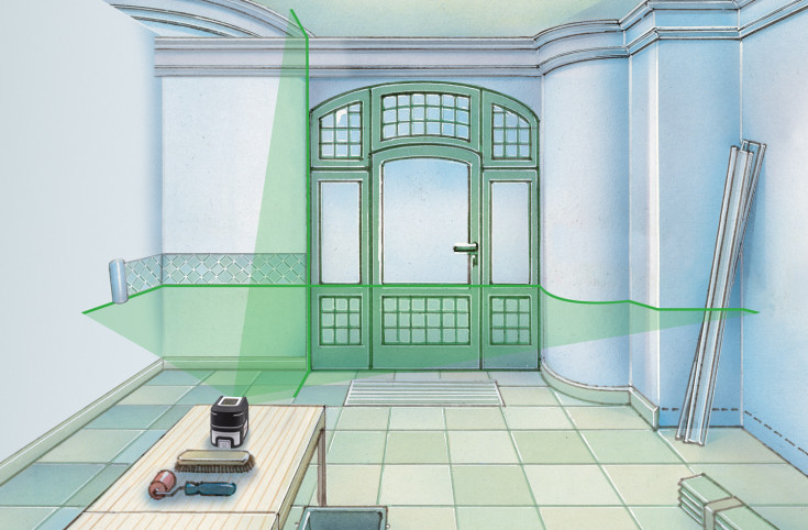 Laserliner SmartCross-Laser GX krydslaser, grøn