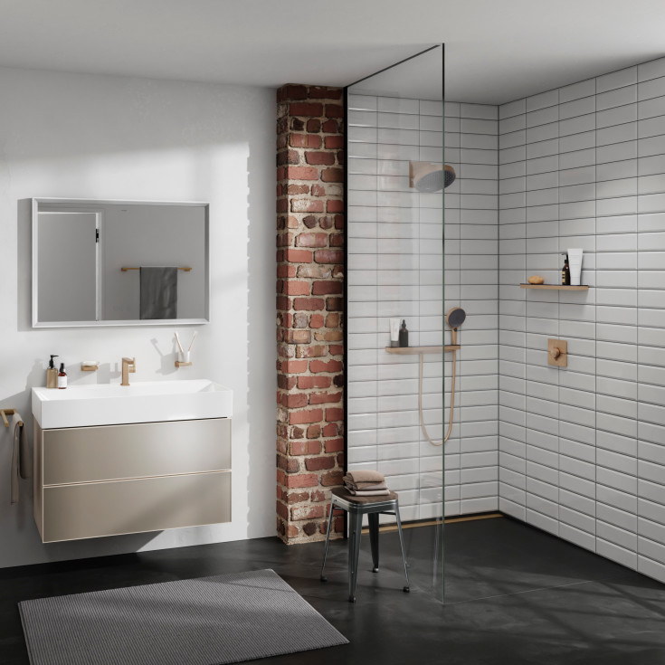 Hansgrohe Designflex bruseslange, 1,6 meter, børstet bronze