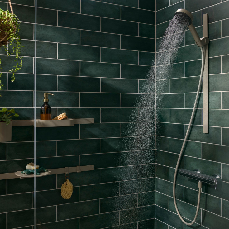 Hansgrohe WallStorisPlanet Edition brusehylde, beige