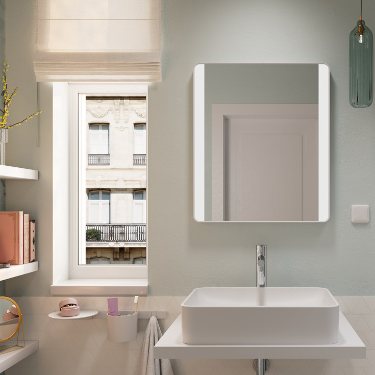 Hansgrohe WallStoris brusehylde, hvid