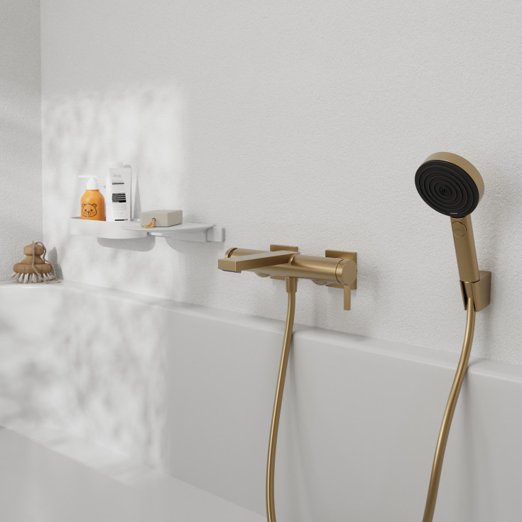 Hansgrohe WallStoris brusehylde, hvid