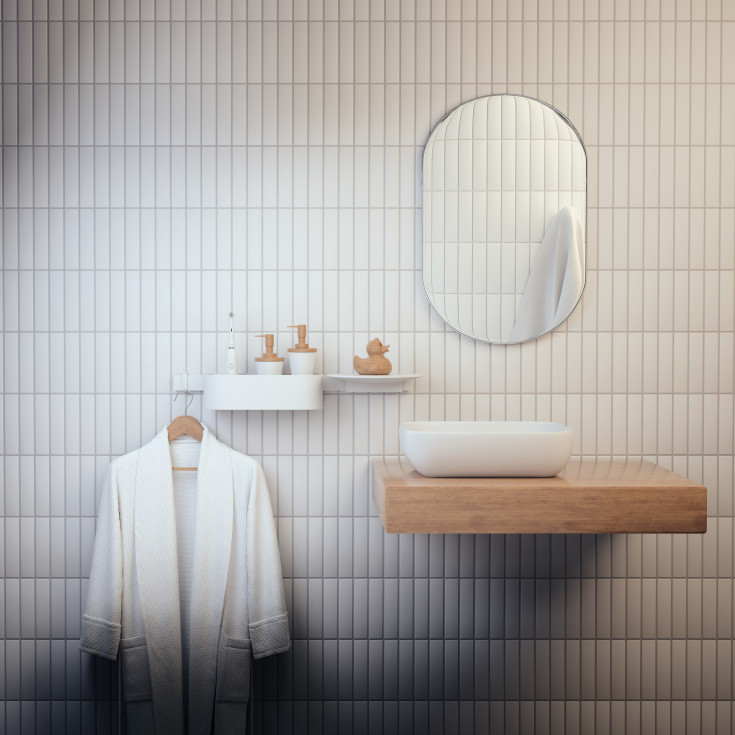 Hansgrohe WallStoris brusehylde, hvid