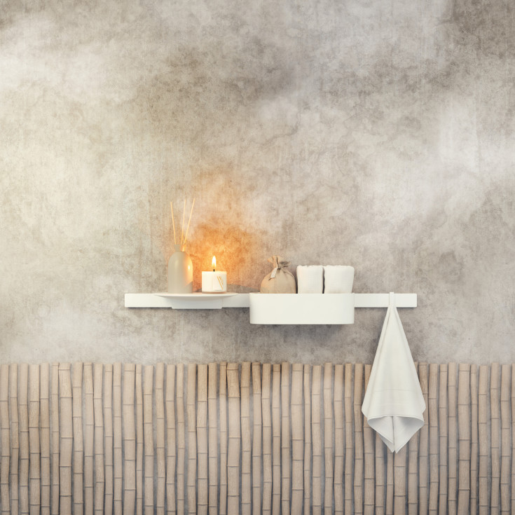 Hansgrohe WallStoris brusehylde, hvid