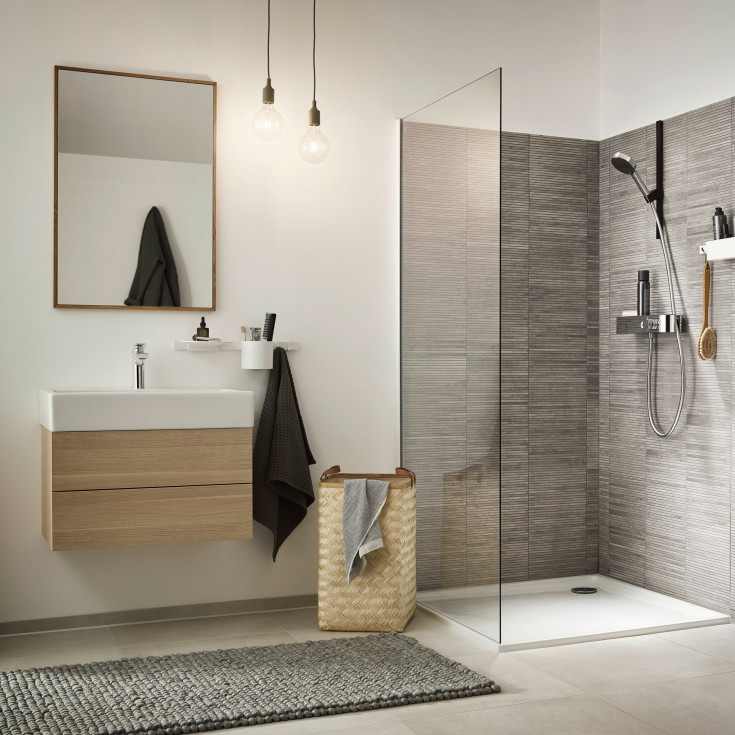 Hansgrohe WallStoris brusehylde, hvid