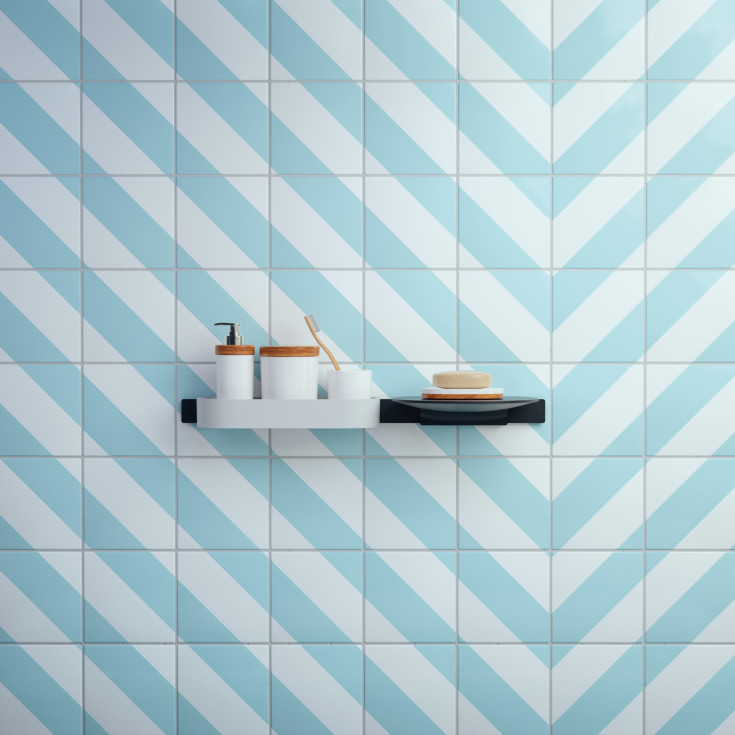 Hansgrohe WallStoris brusehylde, sort