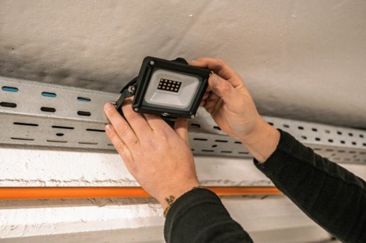 Brennenstuhl LED-strålkastare, svart, 6500K, 10W