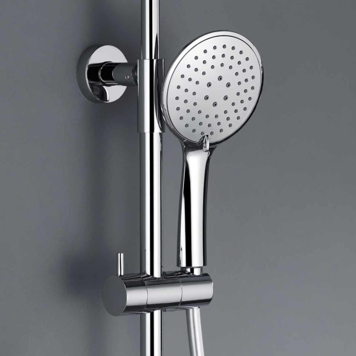 Bathlife Brusa takdusjsett, Ø24 cm, krom